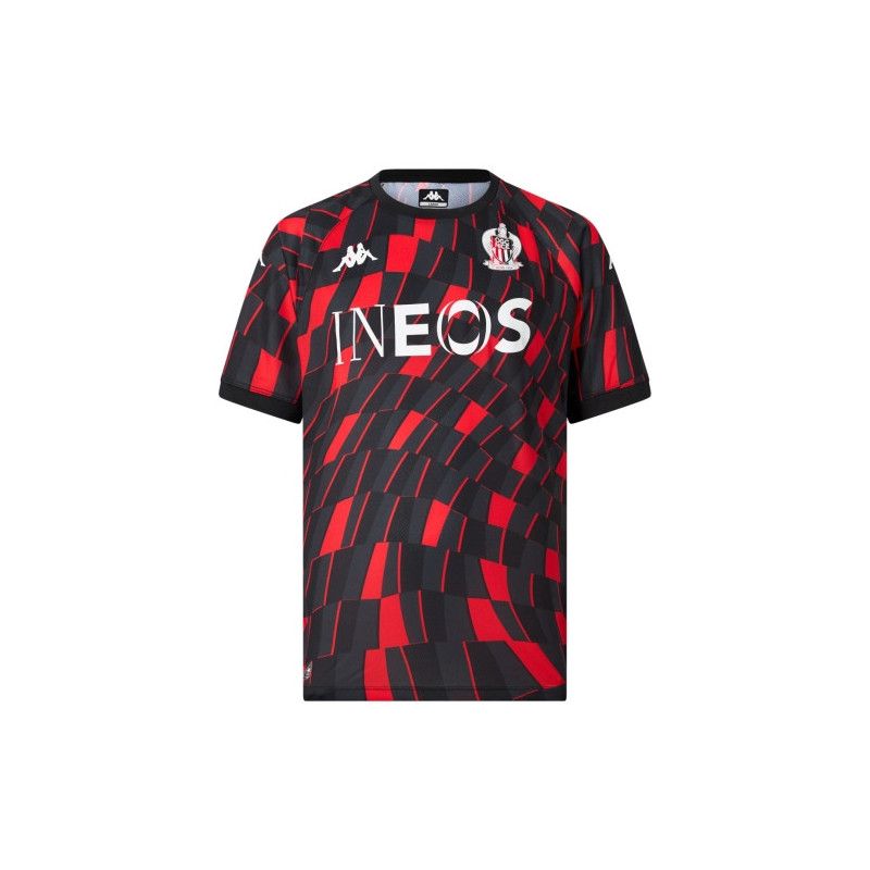 T-Shirt Joueur Pré-Match Domicile OGC Nice 2025/2026 Noir