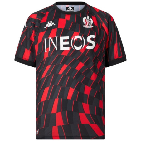 T-Shirt Joueur Pré-Match Domicile OGC Nice 2025/2026 Noir