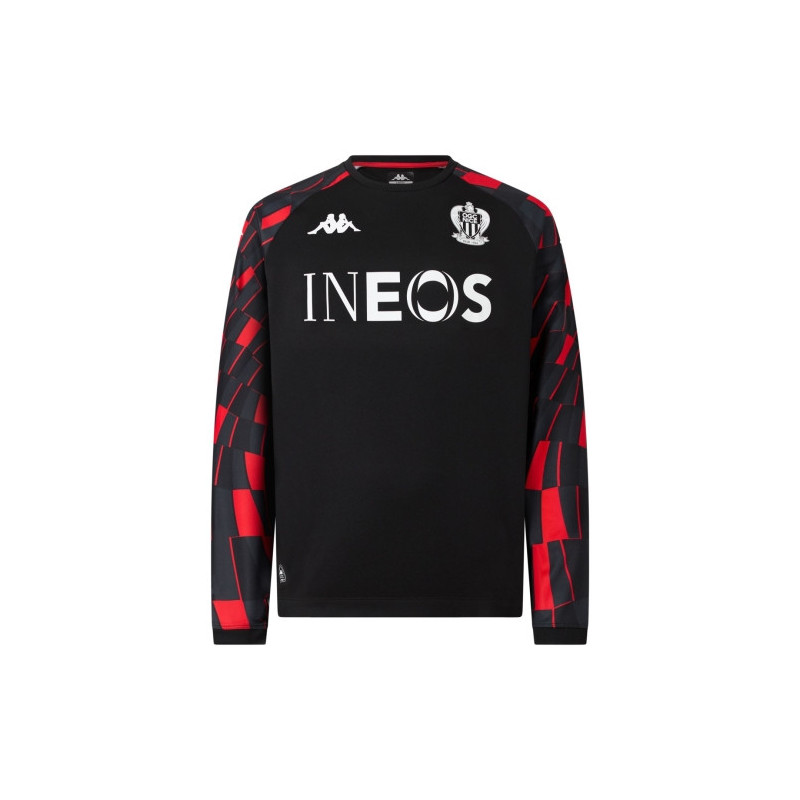 Sweat Pré-Match Joueur Domicile OGC Nice 2025/2026 Noir