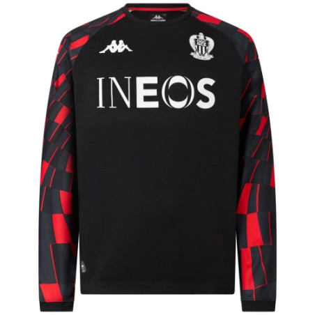 Sweat Pré-Match Joueur Domicile OGC Nice 2025/2026 Noir