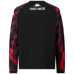 Sweat Pré-Match Joueur Domicile OGC Nice 2025/2026 Noir