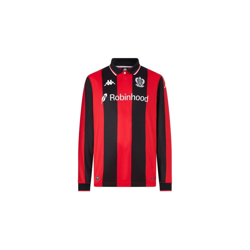 Maillot OGC Nice Domicile Replica Manches Longues 2025/2026