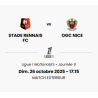 Match Stade Rennais FC  VS OGC NICE
